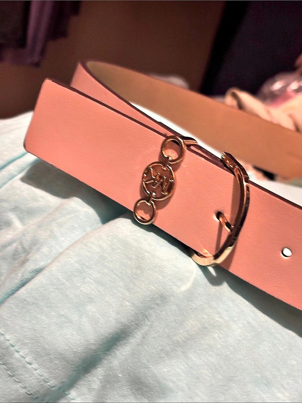 Michael Kors Pink Leather Belt Size 3 Like New